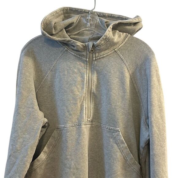 JoyLab Women's Medium Gray Half-Zip Hoodie Long Sleeve Casual Top - Picture 2 of 14